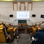 Magdeburger Antiinfektivatag 2023 im Hörsaal 22 auf dem Campus der Universitätsmedizin Magdeburg.